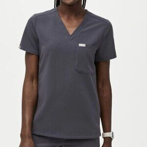 Figs Technical Collection Charcoal Scrub Top XXS